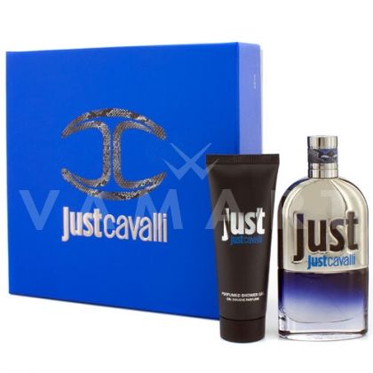 Roberto Cavalli Just Cavalli for Him Eau de Toilette 90ml + Shower Gel 75ml мъжки комплект
