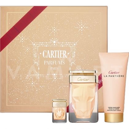 Cartier La Panthere Eau de Parfum 75ml + Body Lotion 100ml + Eau de Parfum 6ml дамски комплект