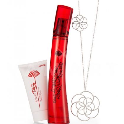Kenzo Flower Tag Eau de Parfum 50ml + Body Lotion 50ml + Колие дамски комплект