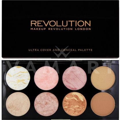 Makeup Revolution London Ultra Blush Palette Golden Sugar Палитра ружове 8 цвята