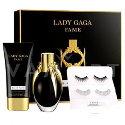 Lady Gaga Fame Eau de Parfum 50ml + Shower Gel 75ml + Изкуствени мигли дамски комплект