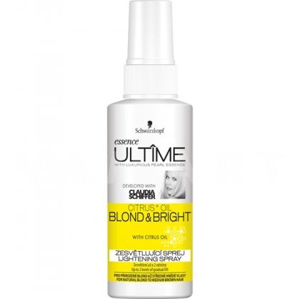 Schwarzkopf Essence Ultime Citrus+ Oil Blond & Bright Изсветляващ спрей за естествено руса и изрусена коса 100ml