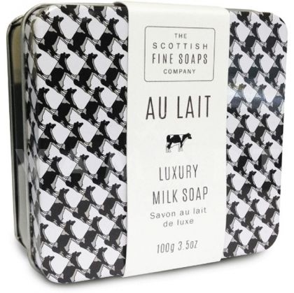 Scottish Fine Soaps Au Lait Soap In A Tin 100g Сапун с мляко в метална кутия