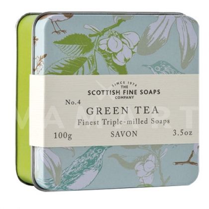 Scottish Fine Soaps Сапун в метална кутия Green Tea 100g 