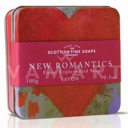 Scottish Fine Soaps Сапун в метална кутия Романтично сърце 100g 