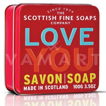 Scottish Fine Soaps Сапун в метална кутия Love You 100g 