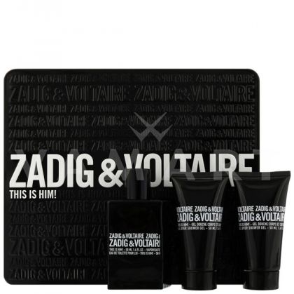 Zadig & Voltaire This is Him Eau de Toilette 100ml + Shower Gel 2 x 75ml мъжки комплект