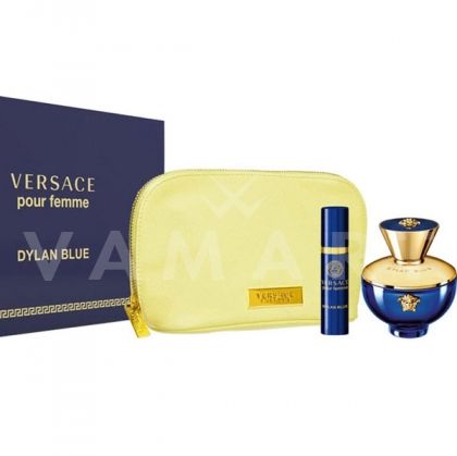 Versace Dylan Blue Pour Femme Eau de Parfum 100ml + Eau de Parfum 10ml + Несесер Дамски комплект 