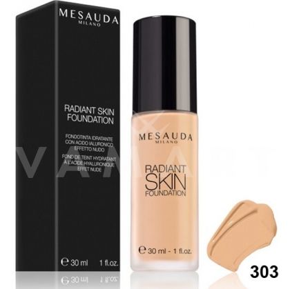 Mesauda Milano Radiant Skin Foundation Фон дьо тен с хиалуронова киселина 303 Sand