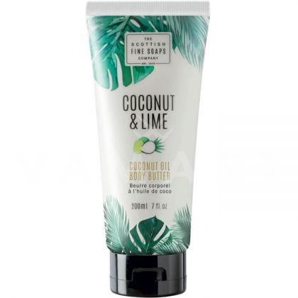 Scottish Fine Soaps Coconut & Lime Body Butter 200ml Масло за тяло с кокосово масло