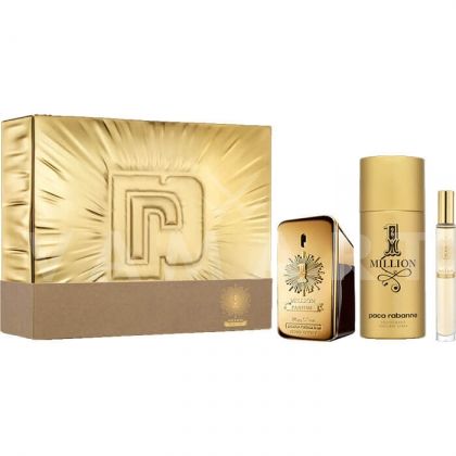 Paco Rabanne 1 Million Parfum Eau De Parfum 50ml + Eau De Parfum 10ml + Deodorant Spray 150ml мъжки комплект
