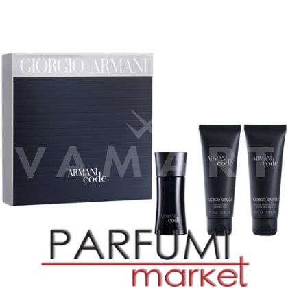 Armani Code Pour Homme Eau de Toilette 50ml + After Shave Balm 75ml + Shower Gel 75ml мъжки комплект