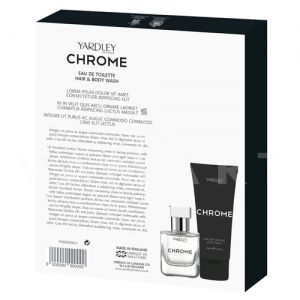 Yardley London Chrome Eau de Toilette 50ml + Hair & Body Wash 200ml мъжки комплект