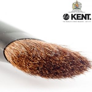 Kent Twelve Angled Eye Contour Brush Четка за сенки, скосена с естествен косъм