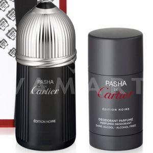 Cartier Pasha de Cartier Edition Noire Eau de Toilette 100ml + Deodorant Stick 75ml мъжки комплект