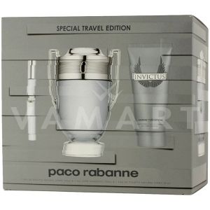 Paco Rabanne Invictus Eau de Toilette 100ml + Eau de Toilette 10ml + Shower Gel 100ml мъжки комплект