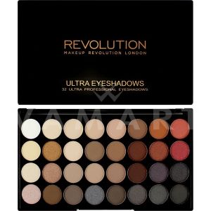 Makeup Revolution London Ultra 32 Shade Flawless 2 Eyeshadow Palette Палитра сенки 32 цвята