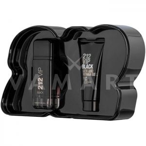 Carolina Herrera 212 VIP Black Eau de Parfum 100ml + Shower gel 100 ml мъжки комплект