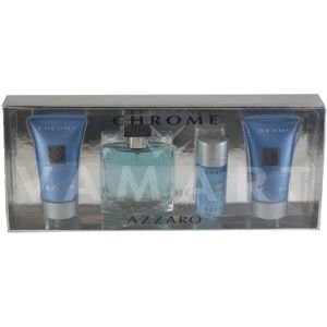 Azzaro Chrome Eau de Toilette 50ml + Aftershave Balm 30ml + All Over Shampoo 50ml + Alcohol-free Deodorant Stick 20ml мъжки комплект