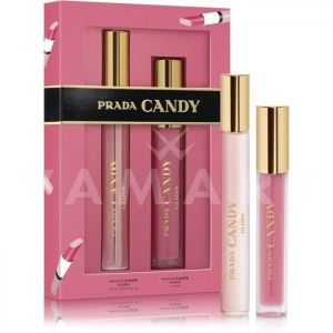 Prada Candy Gloss Eau de Parfum 10ml + Lip Shine 3ml Дамски комплект с гланц за устни