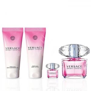 Versace Bright Crystal Eau de Toilette 90ml + Shower Gel 100ml + Body Lotion 100ml + Eau de Parfum 5ml дамски комплект