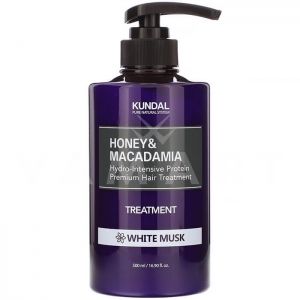 Kundal Honey & Macadamia Treatment White Musk 500ml Интензивено хидратиращ и подхранващ протеинов  балсам за коса