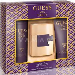 Guess Man Gold Eau de Toilette 75ml + Shower Gel 200ml + Deodorant spray 226ml мъжки комплект