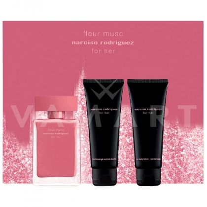 Narciso Rodriguez Fleur Musc for Her Eau de Parfum 50ml + Body Lotion 75ml + Shower Gel 75ml дамски комплект