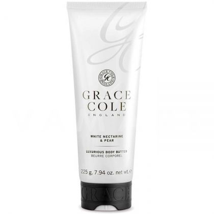 Grace Cole England White Nectarine & Pear Luxurious Body Butter 225ml Луксозен крем-масло за тяло