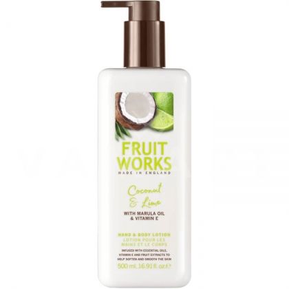 Grace Cole Fruit Works Coconut & Lime Hand & Body Lotion 500ml Лосион за тяло и ръце