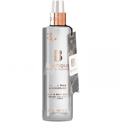 Boutique England Neroli, Pear & Gingerlily Hair & Body Mist 250ml Мист за коса и тяло