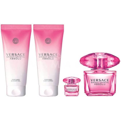 Versace Bright Crystal Absolu Eau de Parfum 90ml + Shower Gel 100ml + Body Lotion 100ml + Eau de Parfum 5ml дамски комплект