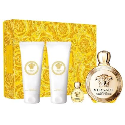 Versace Eros Pour Femme Eau de Parfum 100ml + Body Lotion 100ml + Shower Gel 100ml + Eau de Parfum 5ml дамски комплект