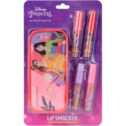 Lip Smacker Disney Princess Lip gloss & Pouch Makeup set Детски козметичен комплект гланцове за устни и несесер