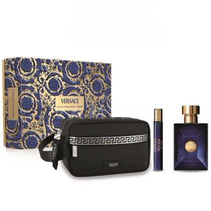 Versace Pour Homme Dylan Blue Eau de Toilette 100ml + Eau de Toilette 10ml + Несесер мъжки комплект