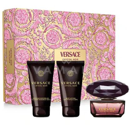 Versace Crystal Noir Eau de Parfum 50ml + Body Lotion 50ml + Bath & Shower Gel 50ml Дамски комплект