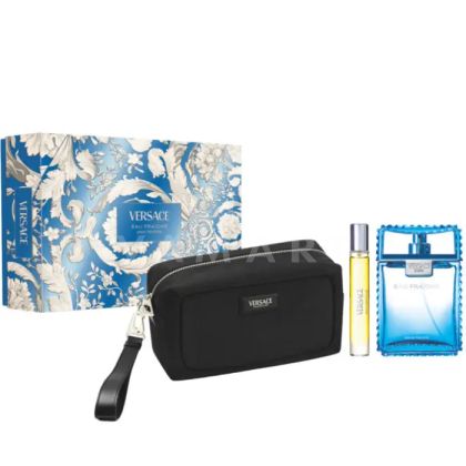 Versace Man Eau Fraiche Eau De Toilette 100ml + Eau De Toilette 10ml + Несесер мъжки комплект
