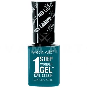 Wet n Wild 1 Step WonderGel Nail Color Гел лак за нокти без печене 7061 Un-Teal Next Time