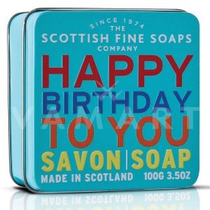Scottish Fine Soaps Сапун в метална кутия Happy Birthday To You 100g 