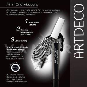 Artdeco All in One Mascara Спирала за обем и удължаване 1 black