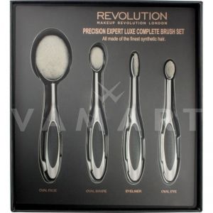 Makeup Revolution London Precision Expert Luxe Complete Brush Комплект 4 луксозни овални четки за грим