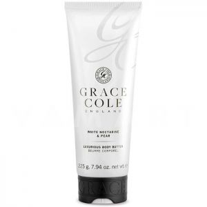 Grace Cole England White Nectarine &amp; Pear Luxurious Body Butter 225ml Луксозен крем-масло за тяло