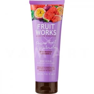 Grace Cole Fruit Works Passion Fruit & Watermelon Body Scrub 225ml Скраб за тяло