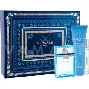 Versace Man Eau Fraiche Eau De Toilette 100ml + Eau De Toilette 10ml + Bath & Shower Gel 150ml мъжки комплект