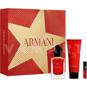 Armani Sì Passione Eau de Parfum 50ml + Body Lotion 75ml + Lip Gloss 1,5ml дамски комплект