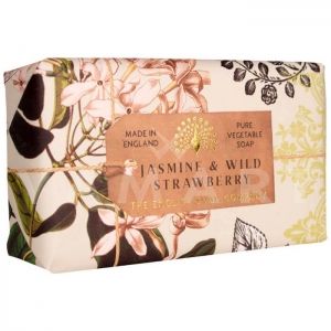 The English Soap Company Anniversary Collection Jasmine & Wild Strawberry Луксозен растителен сапун 200g