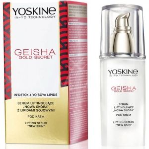 Yoskine Geisha Gold Secret Lifting Serum New Skin Лифтинг серум против бръчки с липиди от соеви зърна и оризова пудра 30ml