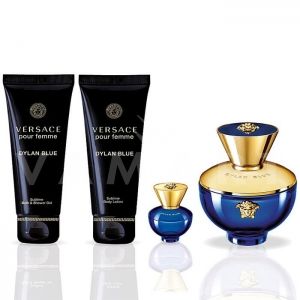 Versace Dylan Blue Pour Femme Eau de Parfum 100ml + Eau de Parfum 5ml + Body Lotion 100ml + Shower Gel 100ml дамски комплект