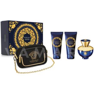 Versace Dylan Blue Pour Femme Eau de Parfum 100ml + Body Lotion 100ml + Shower Gel 100ml + bag