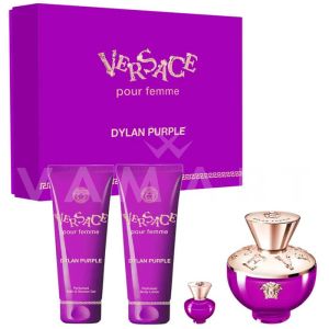 Versace Dylan Purple Pour Femme Eau De Parfum 100ml + Body Lotion 100ml + Bath & Shower Gel 100ml + Eau De Parfum 5ml  Дамски комплект 